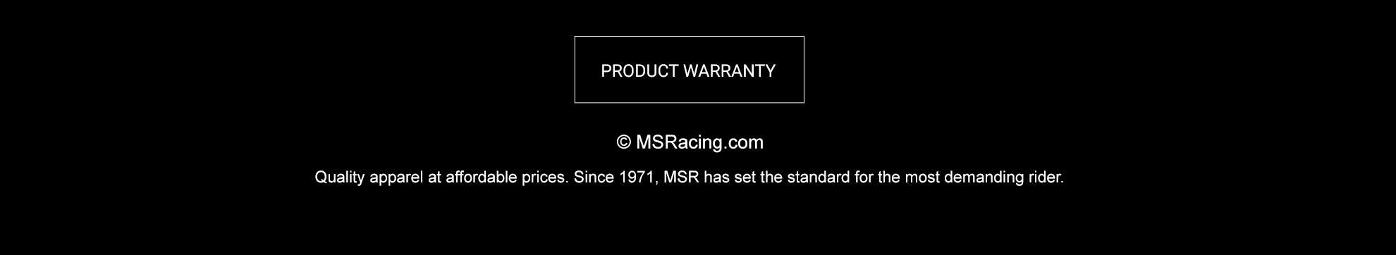 Warranty Button