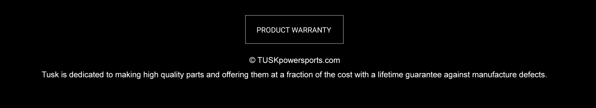 Warranty Button